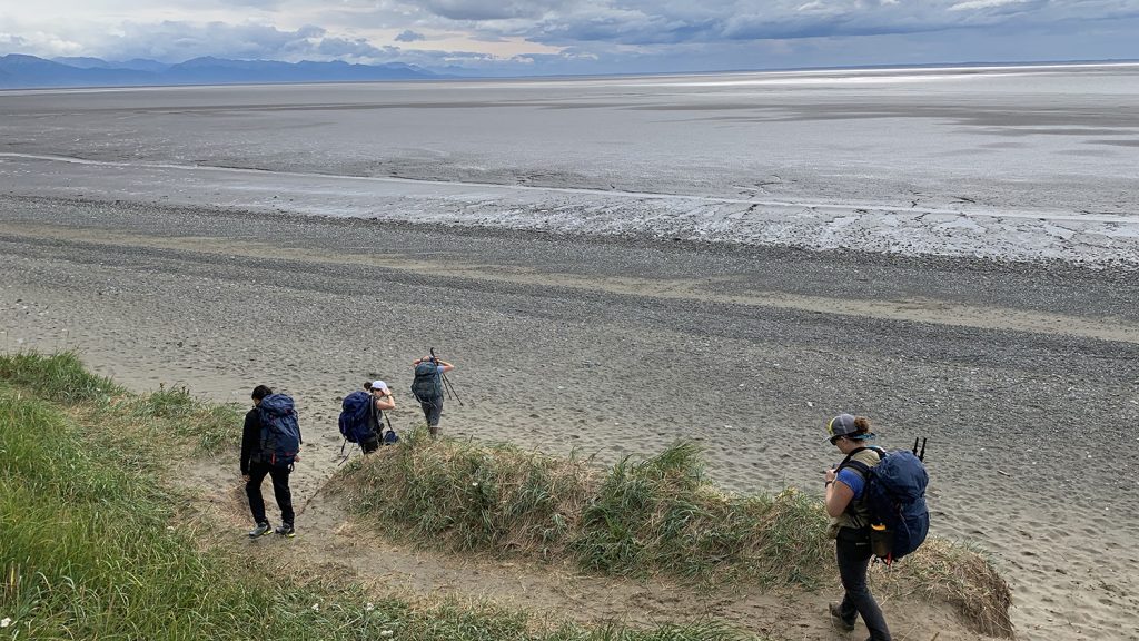 Hiking To Sampling Site SC Alaska